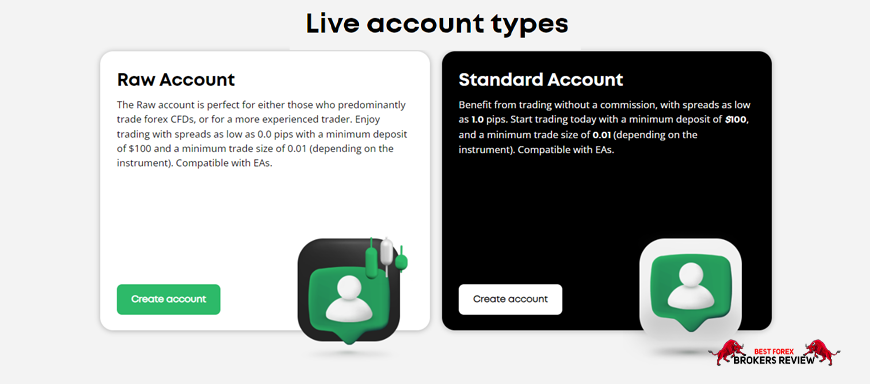 Eightcap Review Account Types